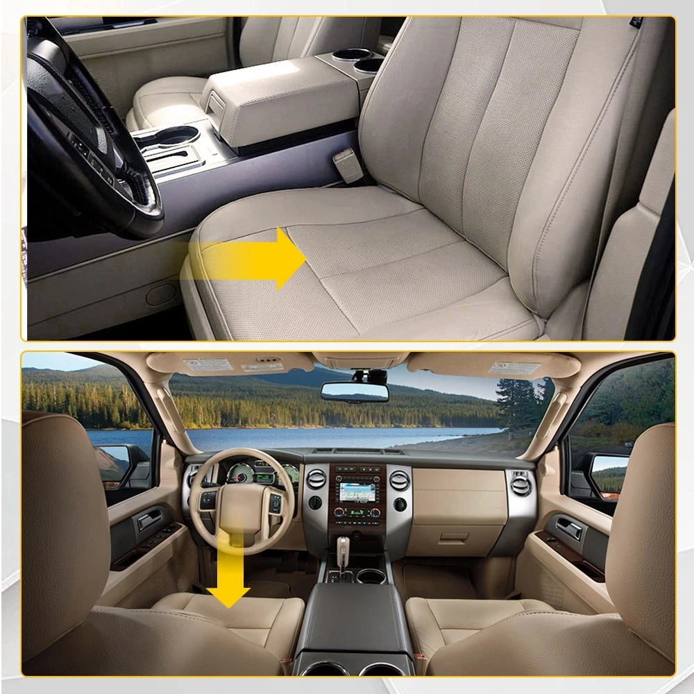 Driver Bottom Seat Cover for Ford Expedition (2015–2017) - Tan Leather