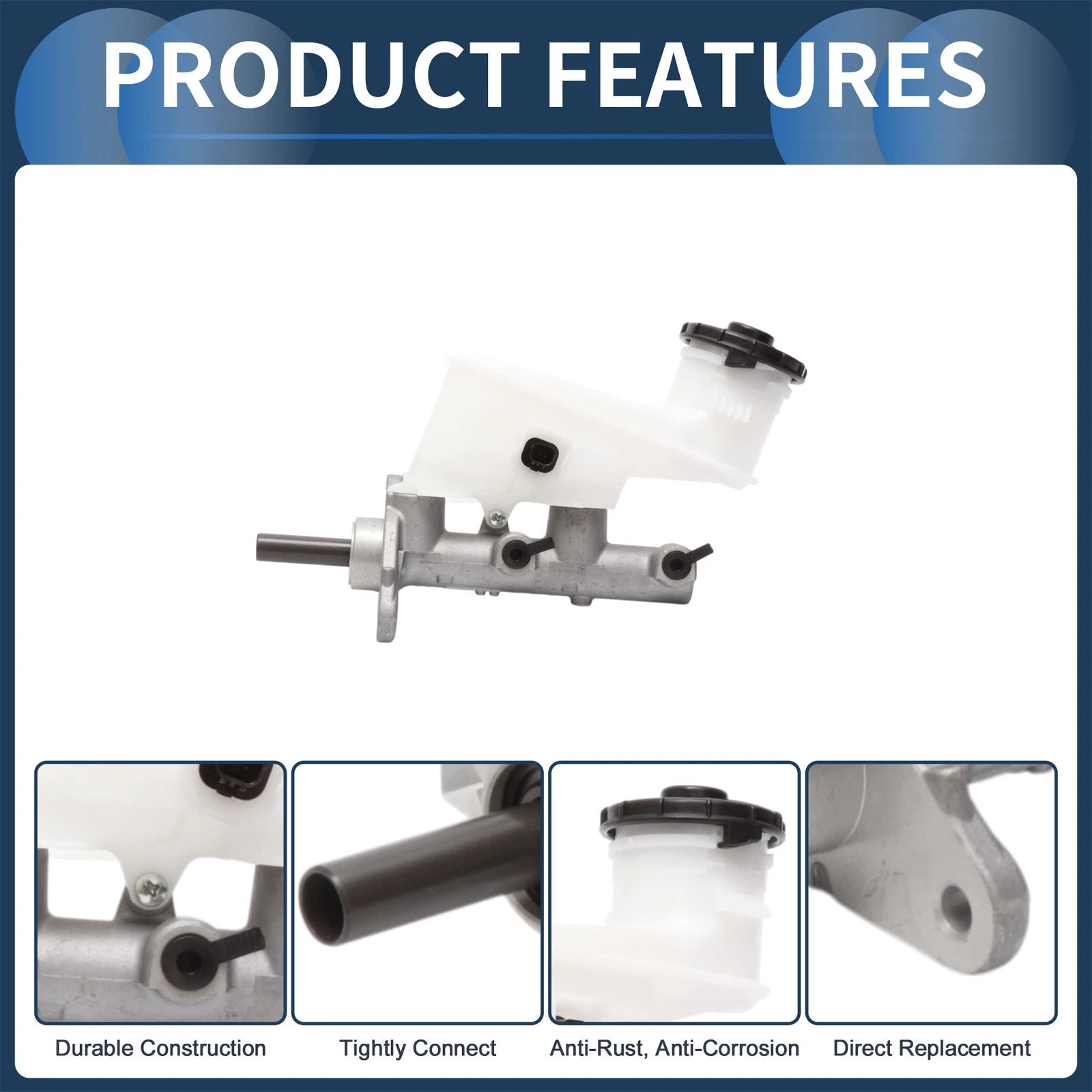 Brake Master Cylinder with Reservoir No. 46100TA0A01 for Honda Accord (2008–2012)
