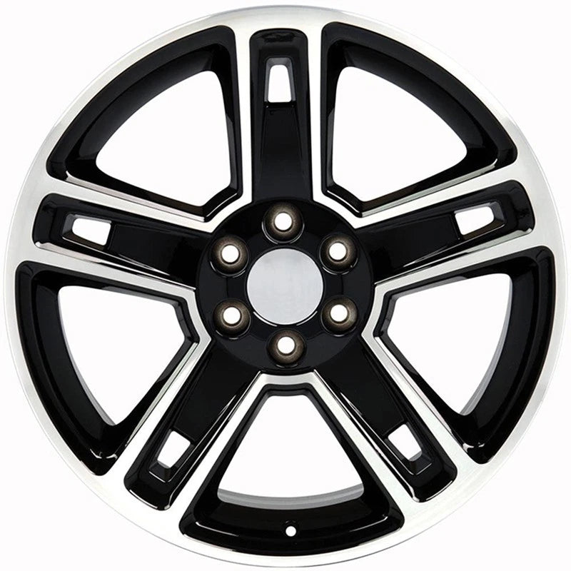 Machined Black Wheel 22 Inch for 1992–1994 Chevrolet Blazer