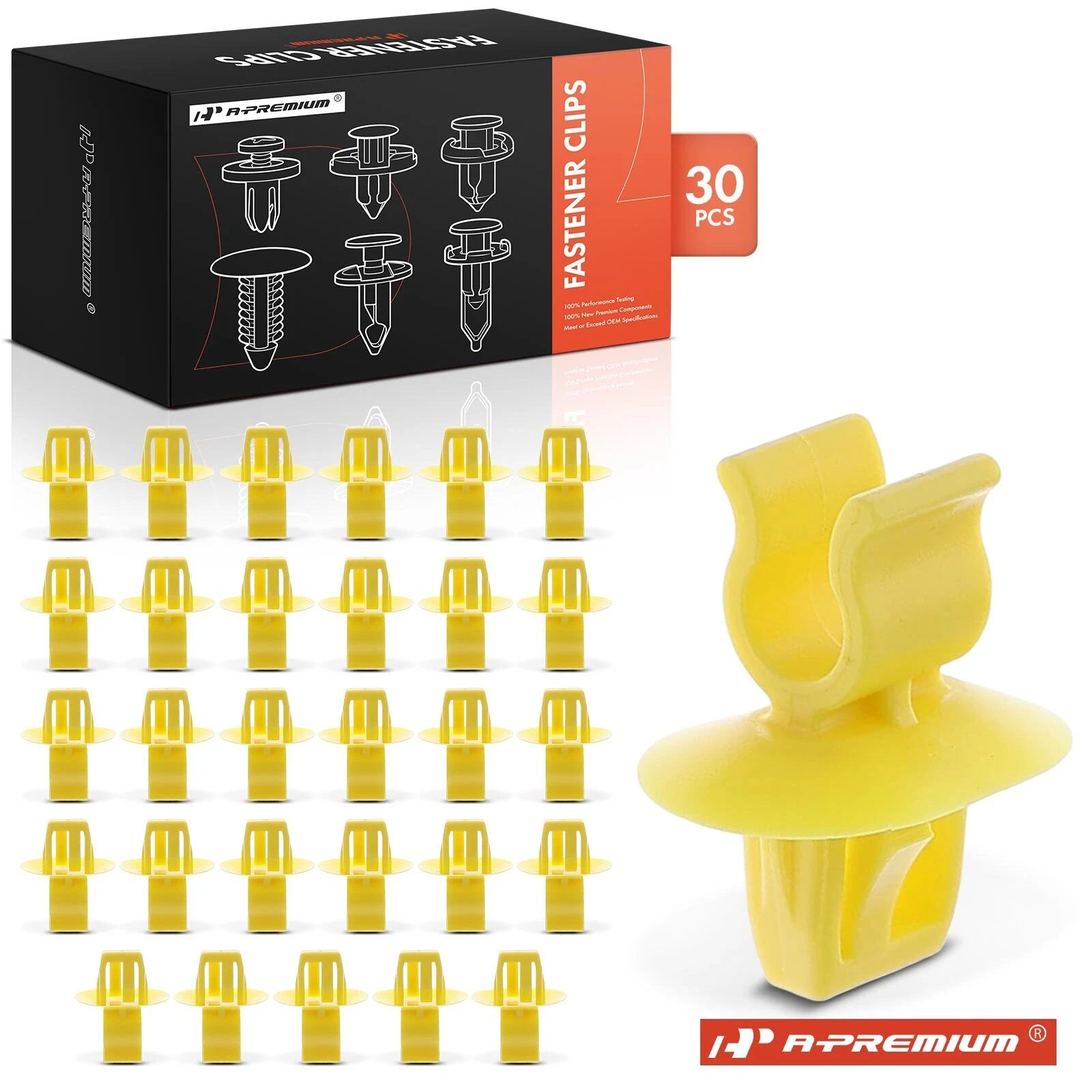 30x Nylon Hood Prop Support Rod Clips for Jeep Compass 