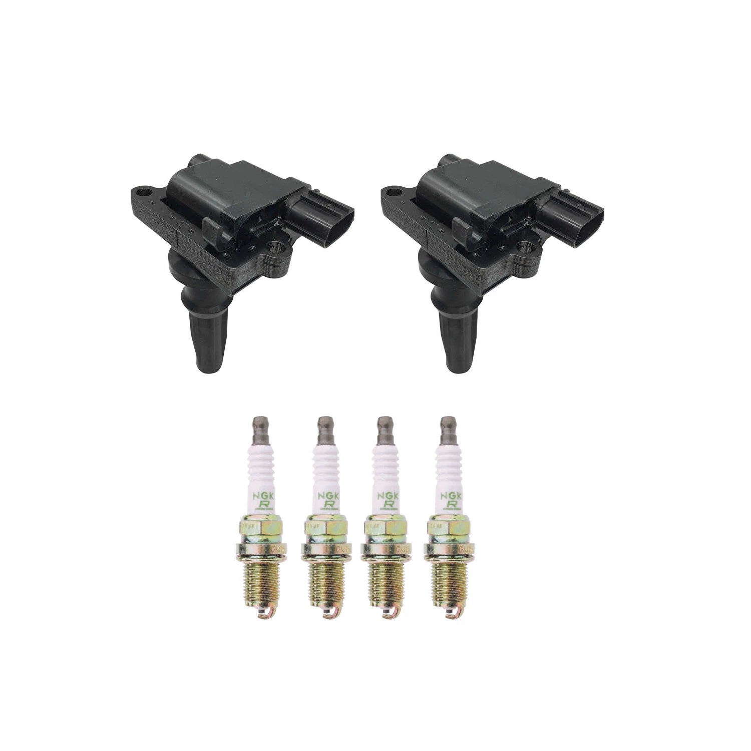 Set of 2 Ignition Coils & 4 NGK Spark Plugs for Kia Optima (2011–2015)