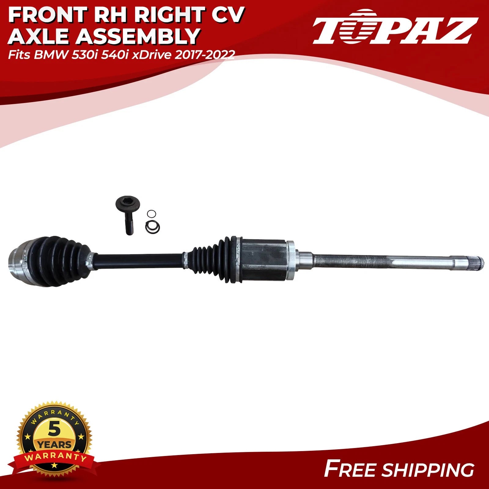 Front Right CV Axle Assembly for BMW 530i 540i xDrive (2017–2019, 2021–2022)