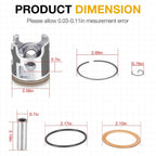 Top End Rebuild Kit 66.4mm Piston + Ring + Gasket for KX250