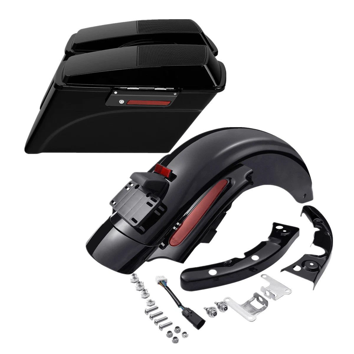 6x9" Speaker Lid Saddlebags for Harley Touring Road Glide (2009–2013)