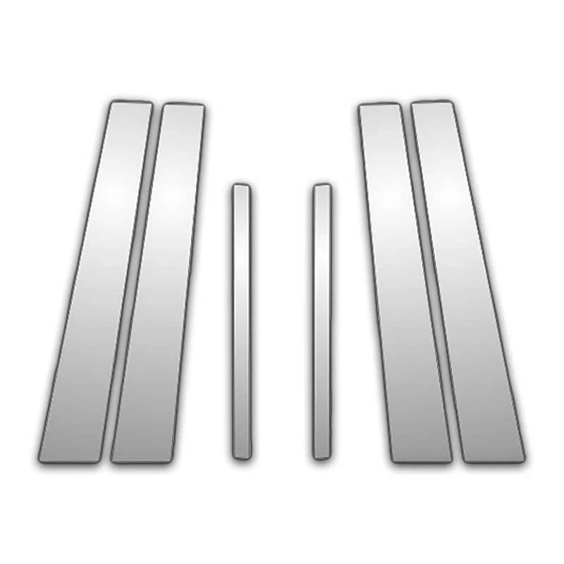 6Pc Chrome Pillar Post Covers for 2010-2017 Aud S4 - Upgrade Your Auto P1040