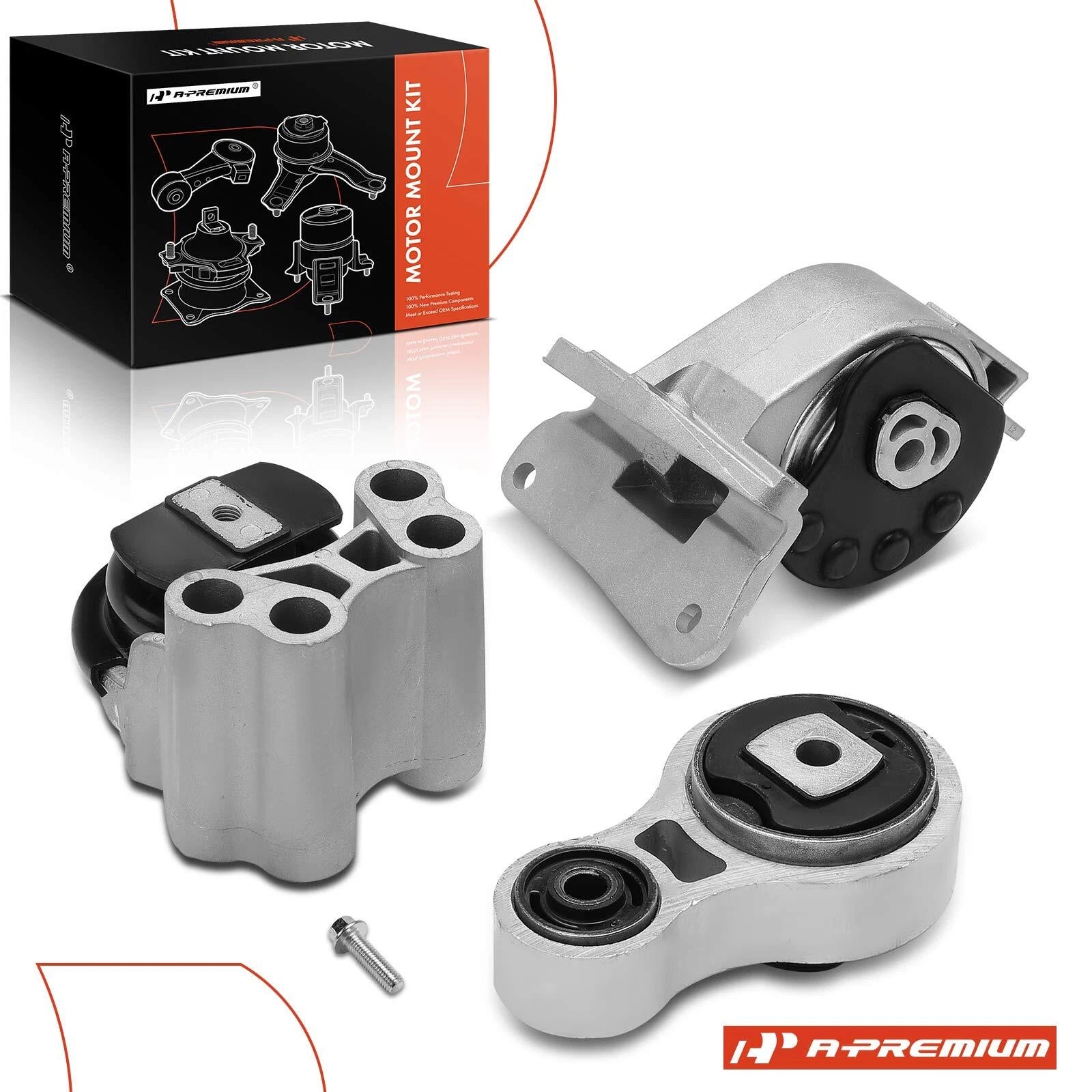 3X Front Engine Motor Mount & Transmission Mount for Ford Fusion Lincoln MKZ (2013–2020)