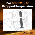 Front Lowering Shocks 2"-5" Drop for Chevrolet S10/GMC Sonoma (1982–2004)