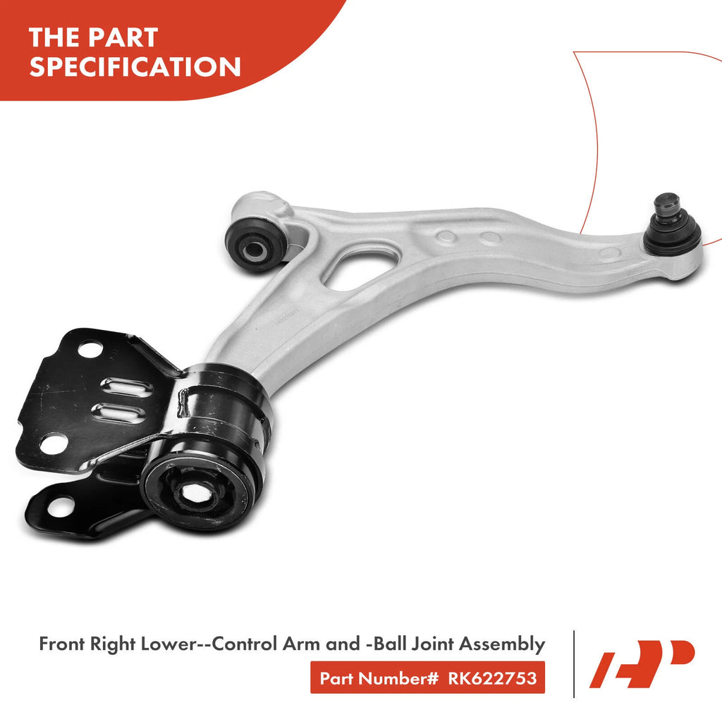 Front Right Lower Control Arm with Ball Joint for Ford Focus (2012-2018)