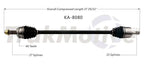 Front Right CV Axle Shaft for Kia Soul (2017–2018)