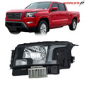 Left Side Black Halogen Headlight for Nissan Frontier (2022–2023)