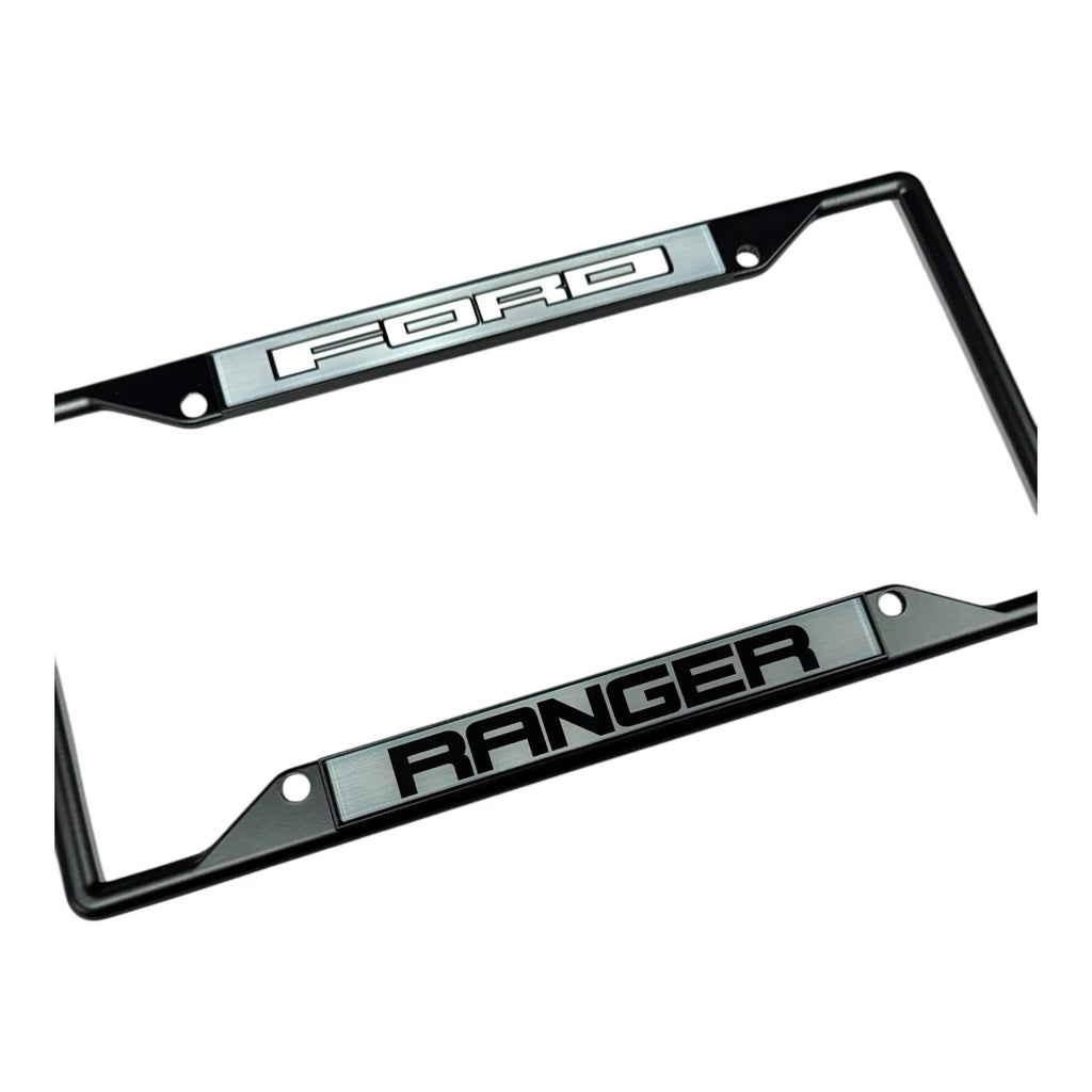 Black License Plate Frame for Ford Ranger (2011–2018)