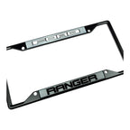 Black License Plate Frame for Ford Ranger (2011–2018)
