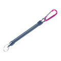 Security Key Chain Holder with Safety Coil Rope and Clip Hook for