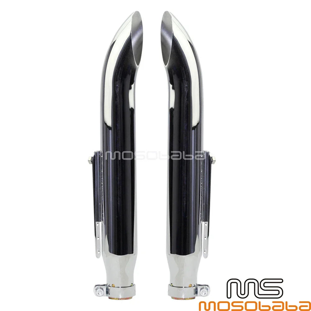 19'' Turn Out Exhaust Mufflers for Harley Cafe Racer & Suzuki VL 125 800