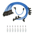 NGK Wire Set & 8 V-Power Spark Plugs for Ford Mustang 5.0L V8 (1970–1972)