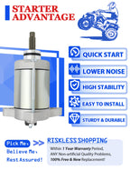 Starter Motor for Honda Rancher 420 TRX420FE (2007–2019) with Relay