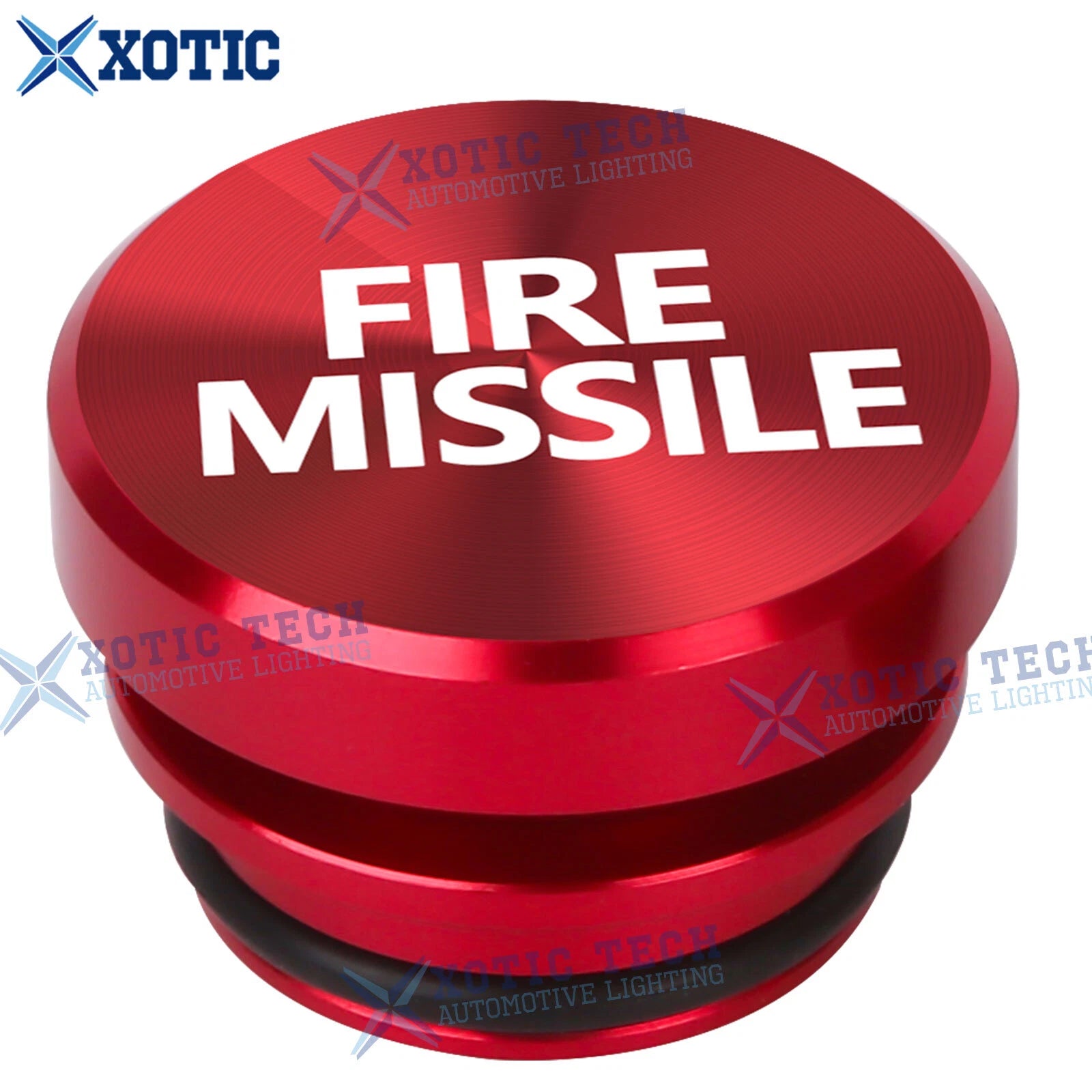 Aluminum Fire Missile Button Cigarette Lighter Cover for Car (-)
