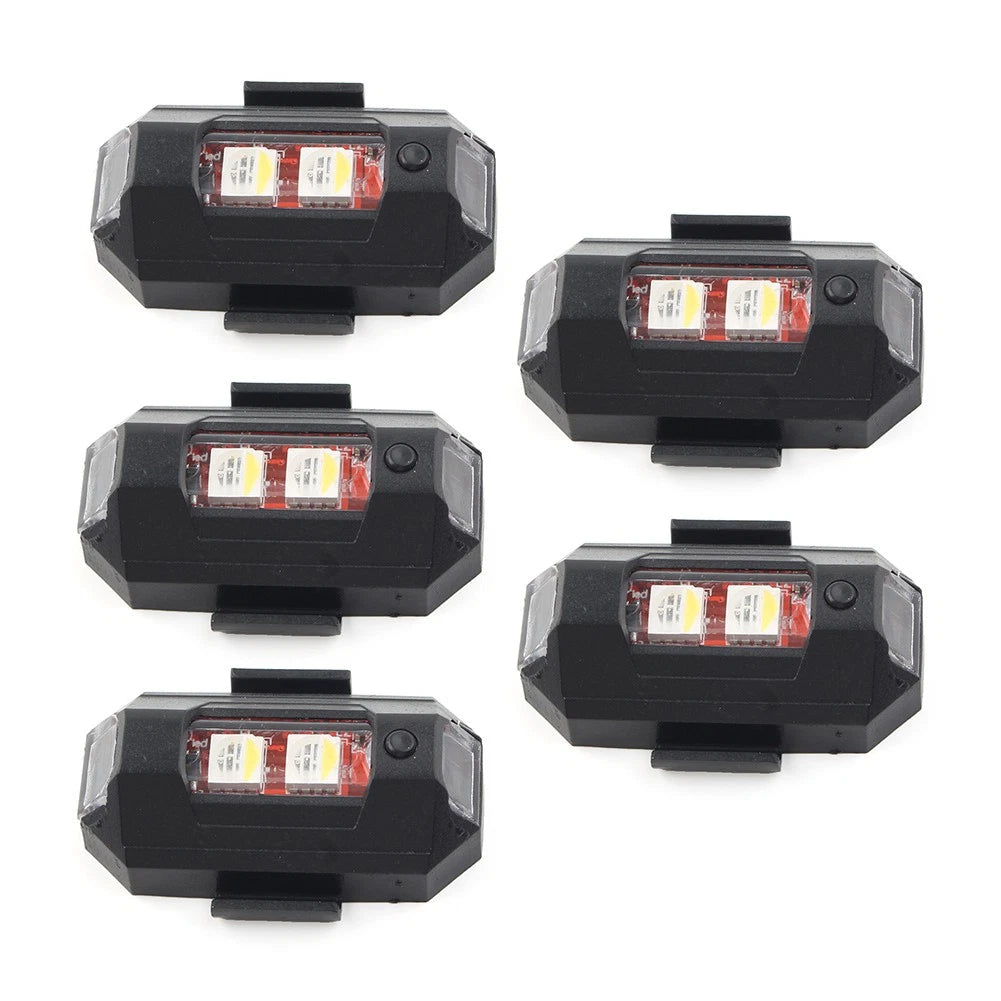 5X LED Strobe Light for Car Motorcycle Drone Emergency Warning