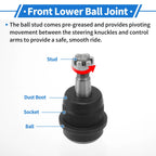 2X Front Lower Ball Joints for Dodge Ram 1500 (1994–2001) No.K3134T/K3185