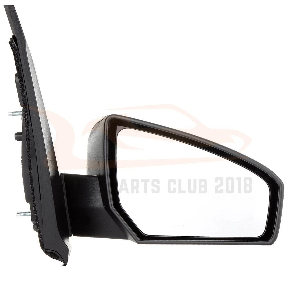 Set of 2 Non-Fold Towing Mirrors for Nissan Sentra (2007–2012) Black