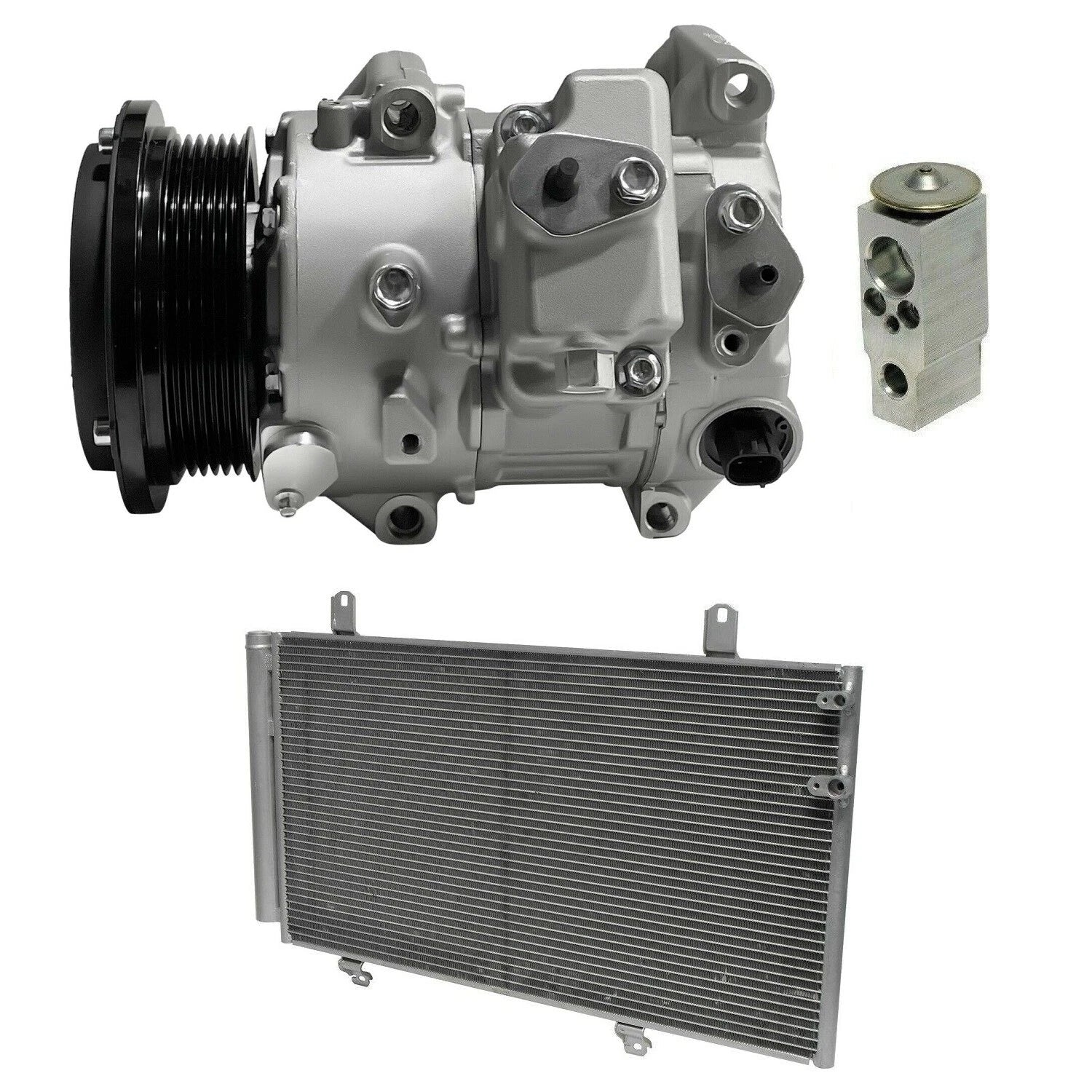 AC Compressor Kit With Condenser for Toyota Venza 2.7L (2011–2014)