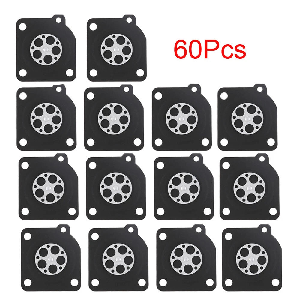 60pcs Carburetor Metering Diaphragm for ZAMA C1U (Replace A015010)