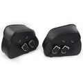 Black PU Leather Saddle Bags for Harley Sportster Dyna (2004-2023)