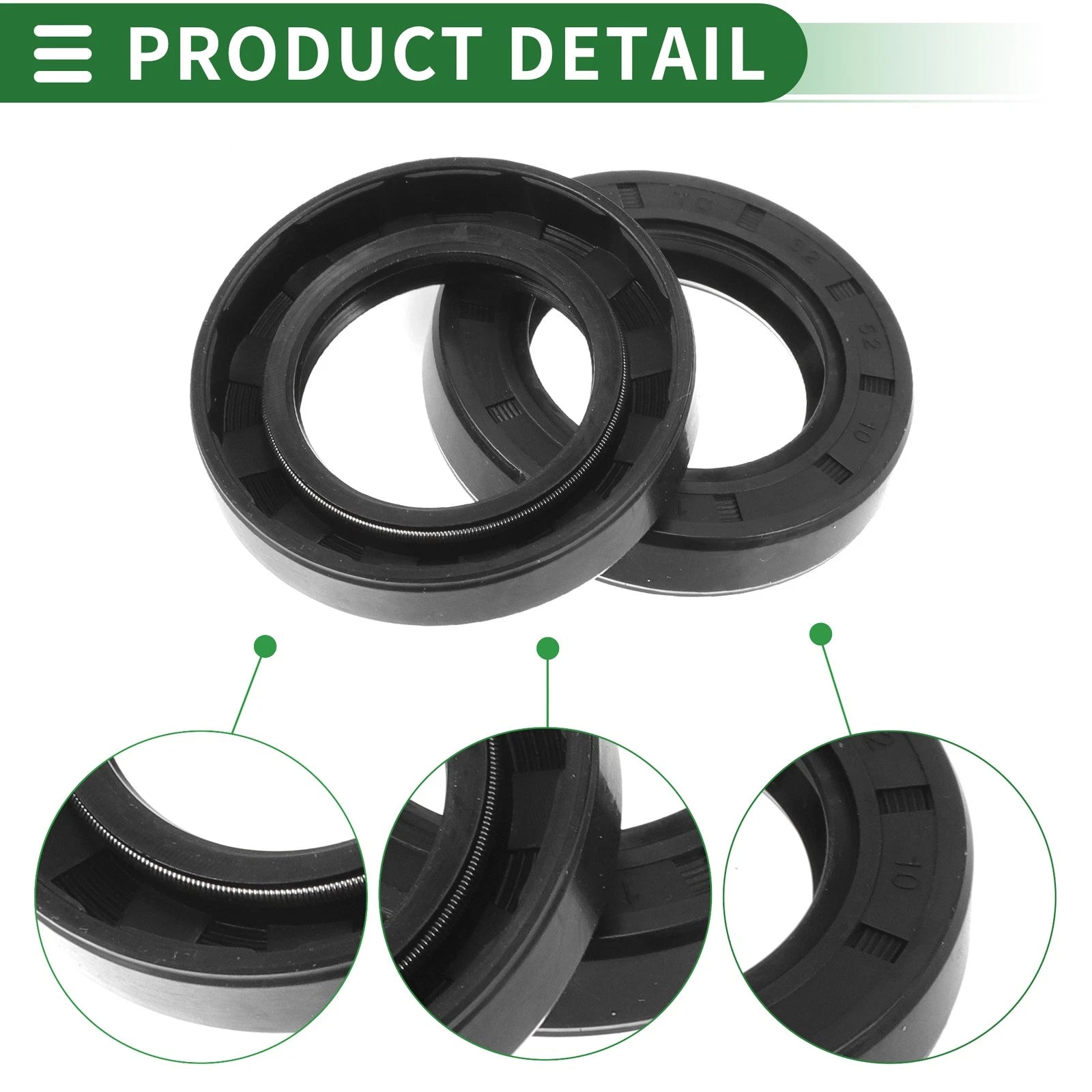 Set of 5 Oil Seal Rotary Shaft Seal NBR Rubber 32x52x10mm