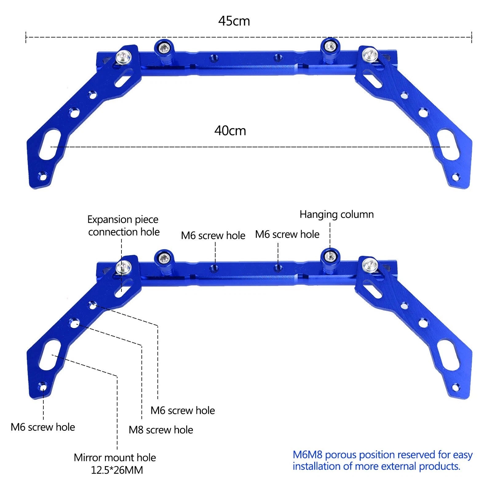 Adjustable Cross Bar Balance Lever for Motorcycle T9 (Universal)