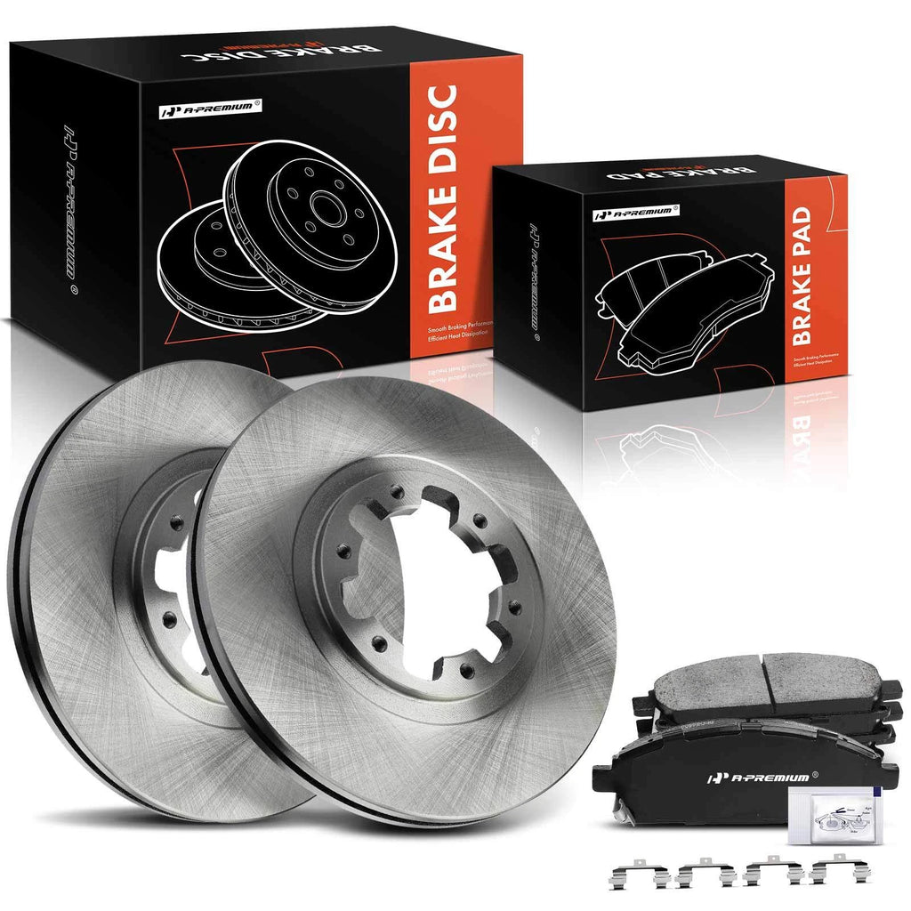 Front Disc Brake Rotors & Ceramic Pads for Nissan Pathfinder (1998–2004)