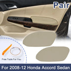 Set of 2 Front Door Panels Armrest Covers Beige for Honda Accord Sedan (2008–2012)