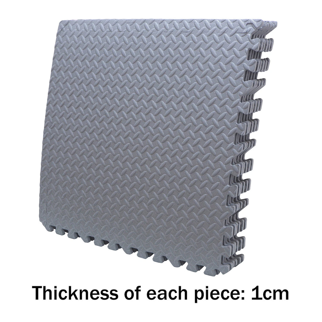Set of 6 EVA Foam Exercise Floor Mats 24"x24" for Gym Fitness Yoga