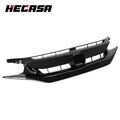 Front Hood Mesh Grille for Honda Civic Sedan Coupe (2019–2021) Glossy Black