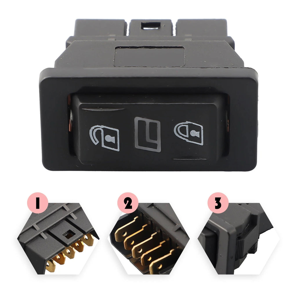 3 in 1 Car Power Door Glass Switch Lock Control for