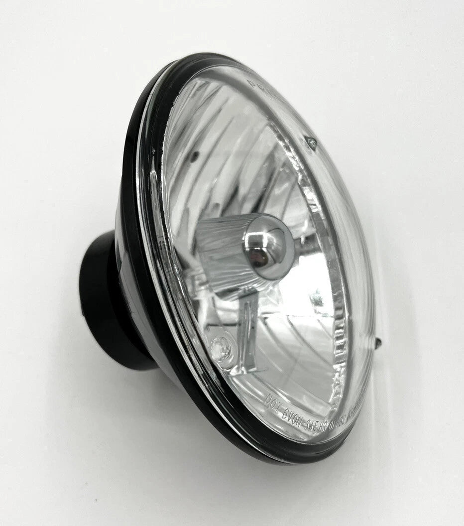 Round Crystal Halogen H4 Headlight for Motorcycle 7 Inch (Universal 7–Inch)