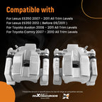 Rear Brake Calipers for Lexus ES350 Toyota Avalon Camry (2007–2012)