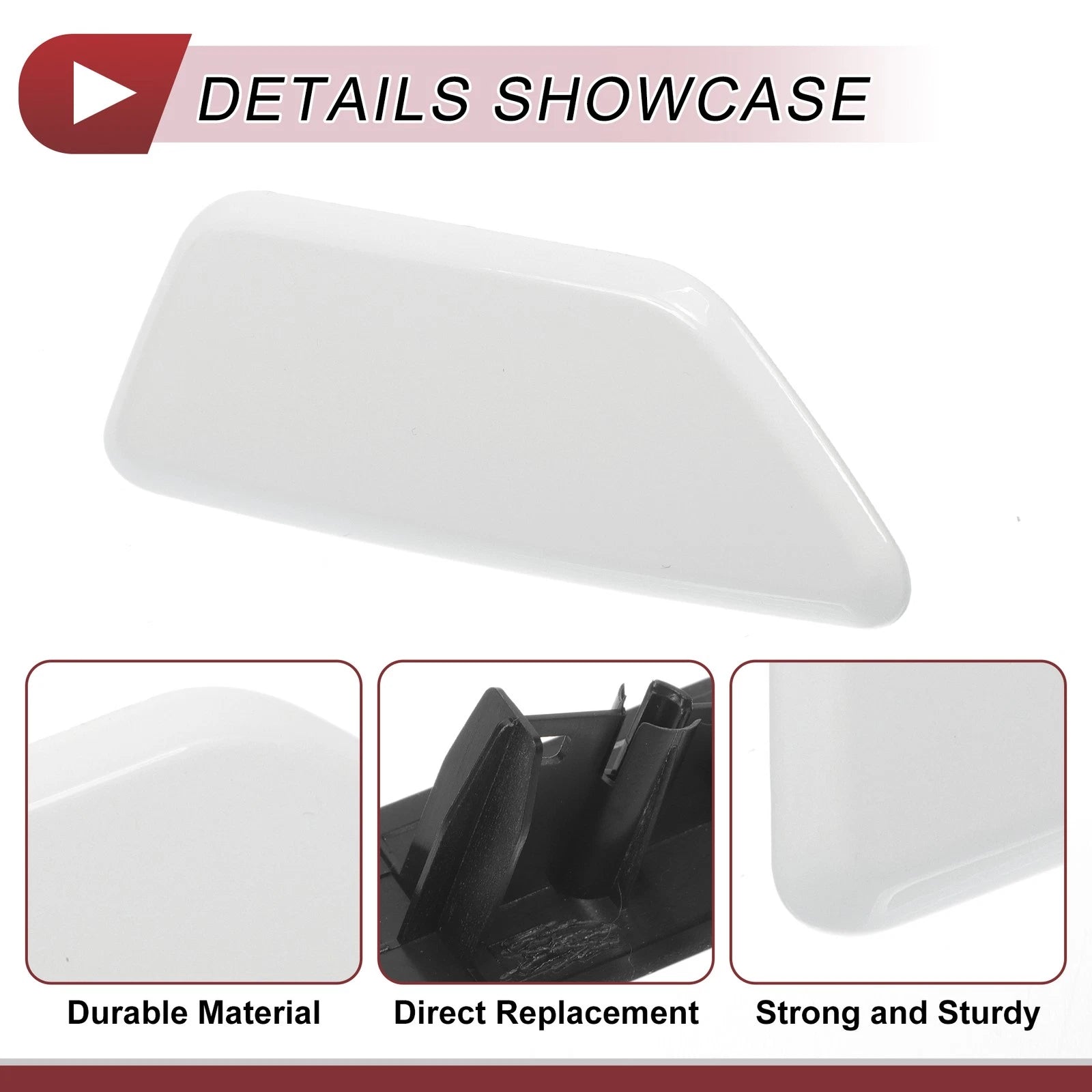 Washer Nozzle Cover Cap for Subaru Legacy (2010–2014) White