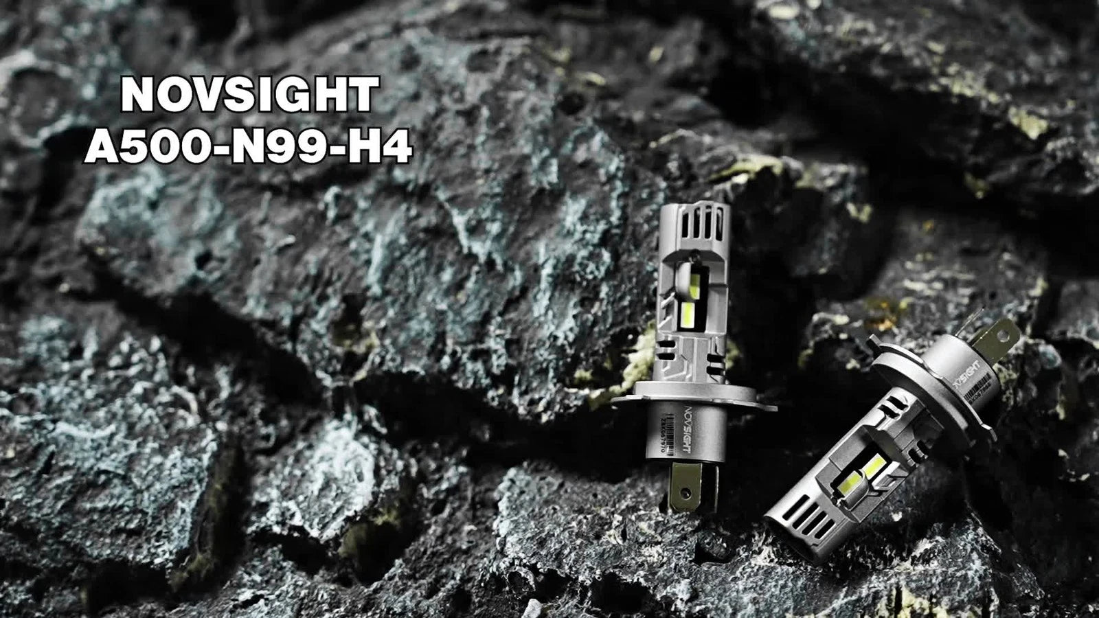 2X H4 9003 LED Headlight Bulb for NOVSIGHT (High Low Beam, 100W, 24000LM, 6500K)