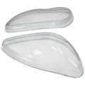 Set of 2 Headlight Lamp Lens Covers for Benz W220 S350 S400 (2003–2006)