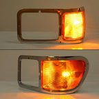 Left Headlight Bezel Trim + Corner Signal Light Lens for Ford F650 F750 (2000–2015)
