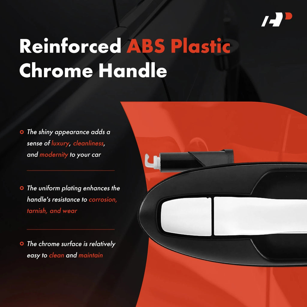 2X Rear Exterior Door Handle for Hyundai Sonata (2002–2005) Kia Optima