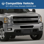 Chrome Front Bumper for Chevy Silverado 2500 3500 HD (2011–2014)