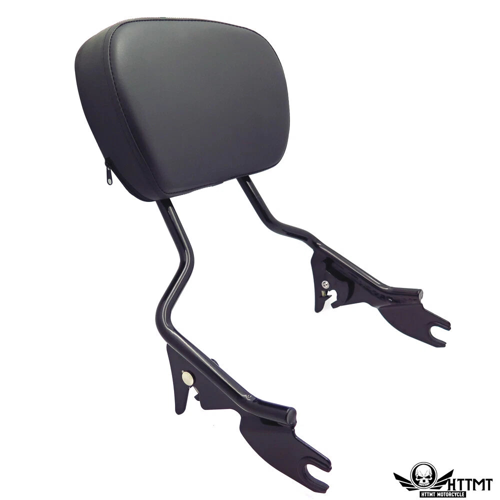 Sissy Bar Docking Black Backrest for Harley Touring Street Glide FLHX (1997–2008)