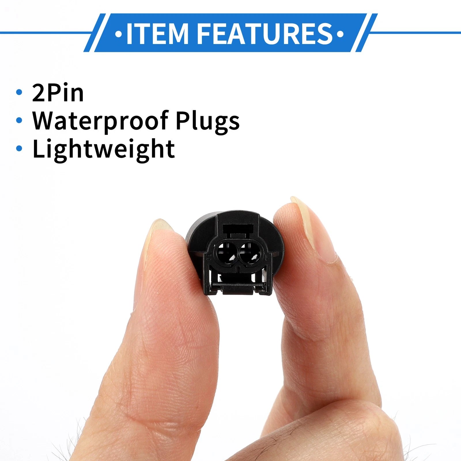 2 Pin Temperature Sensor Connector Plug for BMW 1 3 5 7 Series (No. 61138365340)