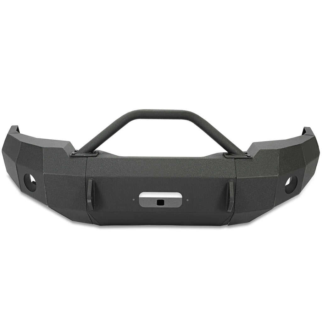 Front Bumper with Push Bar for Ford F-150 (1997–2003) - Powder Coated Black Steel