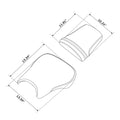 Rider Passenger Seat for Honda CBR600RR (2003–2004) Black