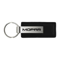 Black Leather Keychain - Officially Licensed for Mopar Vehicles