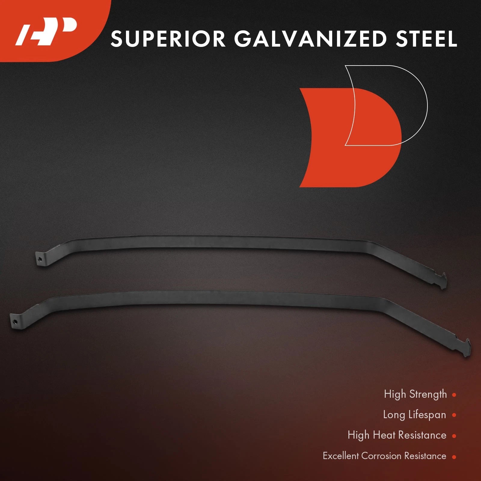 2X Fuel Tank Straps for Chevrolet C1500 Suburban (1992–1999)