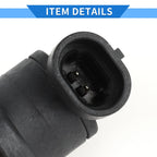 Crankshaft Position Sensor for Ford (1 Pc, Black Metal Plastic)