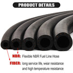 1/4" Nitrile Rubber EFI Fuel Injection Line Hose for